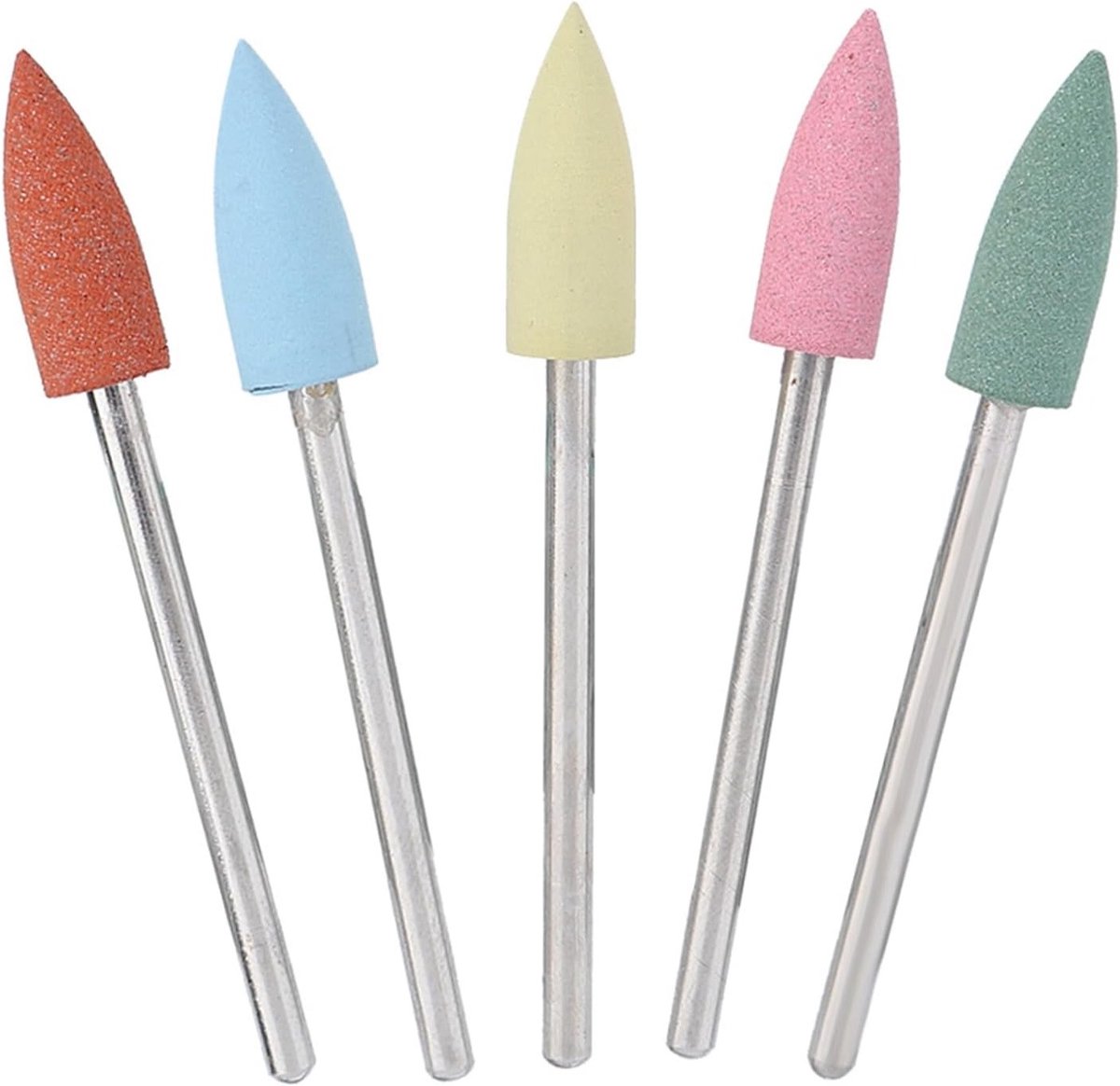 Professionele Nagelboor Set van Siliciumrubber, 2.35 mm, Voor Nagels, Glas en Kunststof Bewerking en Polijsten - 5 Stuks