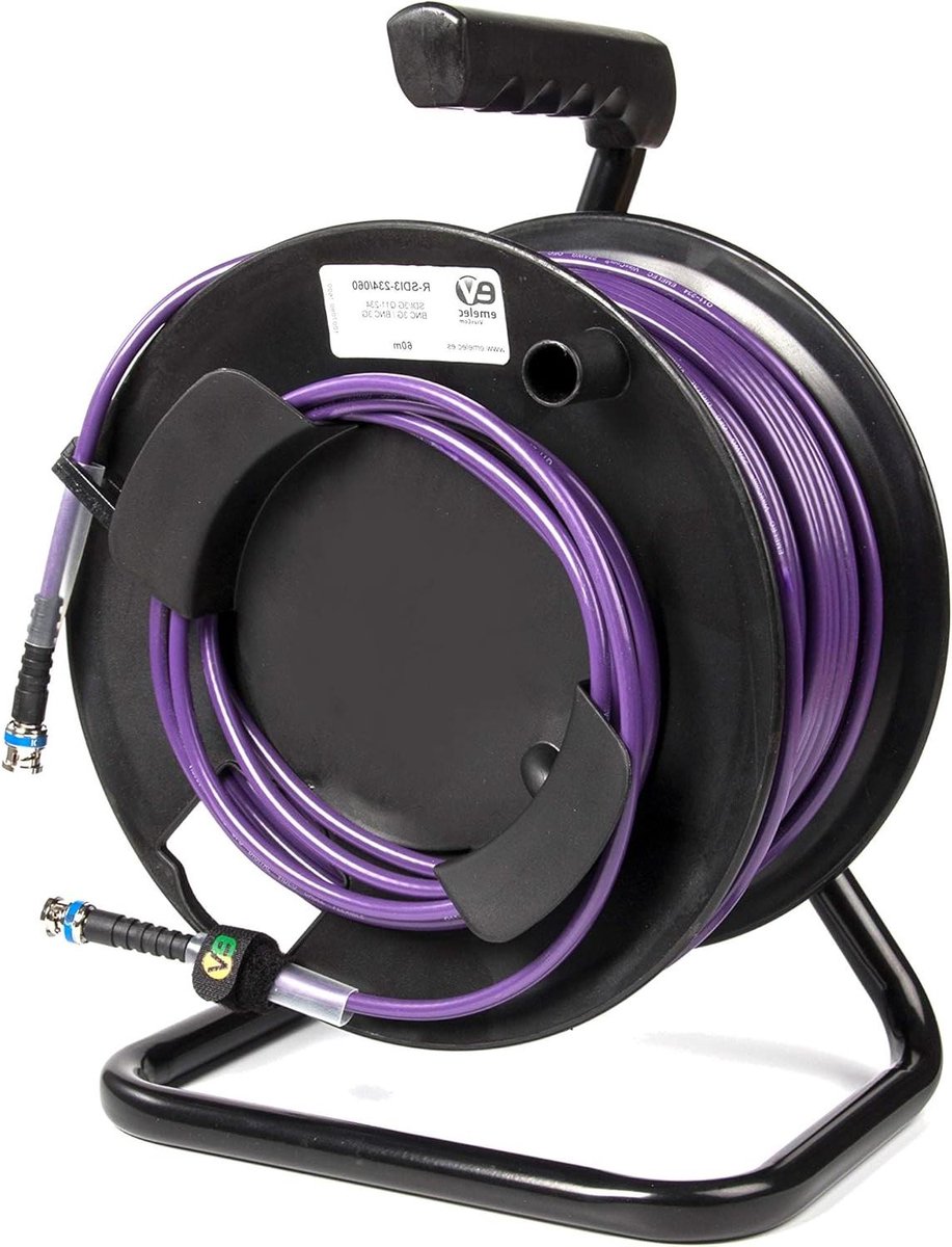 Video kabel - SDI kabel - Signaaloverdracht - 4K UHD 6G-SDI - 50 meter - Violet