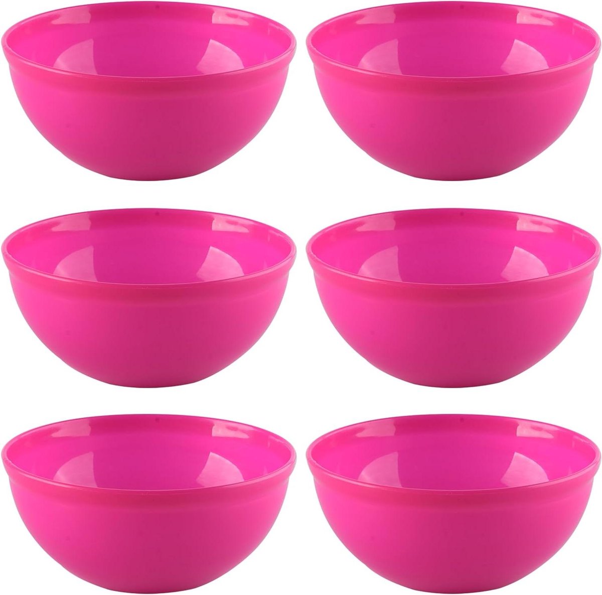 Plastic kommen - Mengkommen serveerschalen - Keukenwerk - Magnetronbestendig - 1500 ml - Roze