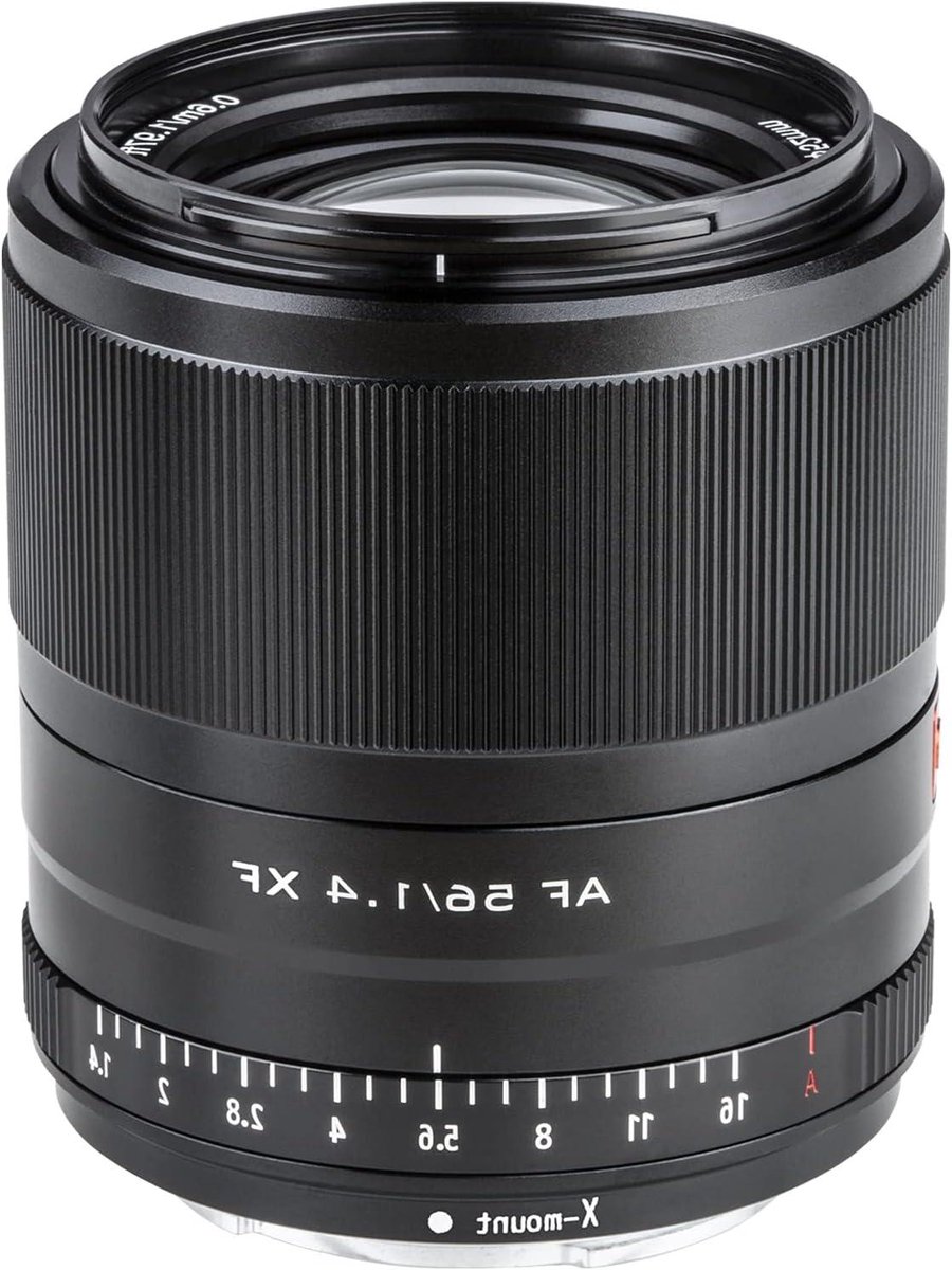 Portretlens 56mm F1.4 - Autofocus lens Fuji X - Scherpe Portretten Maken - Groot F1.4 Diafragma - 56mm - Zwart
