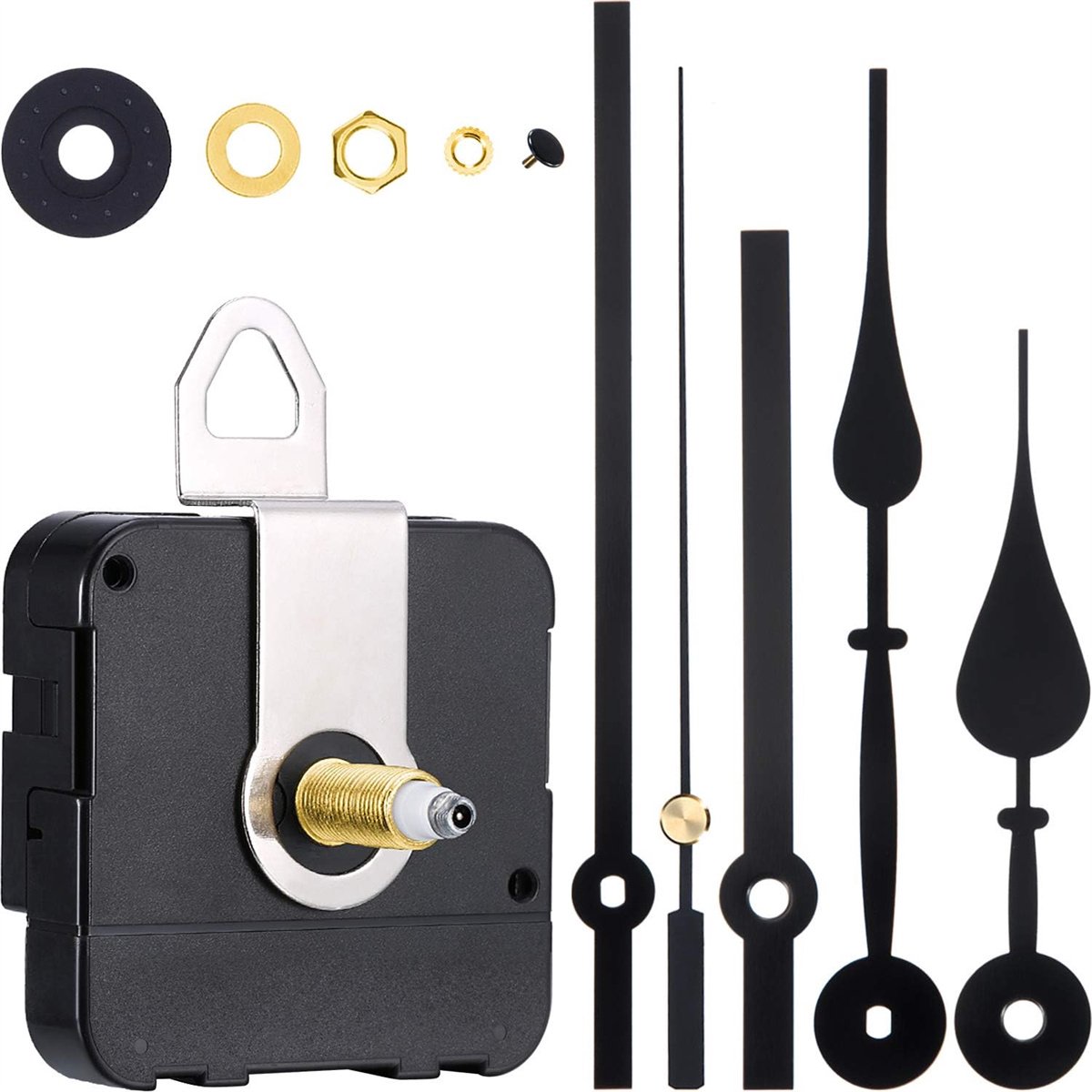 carmdering - Kwarts uurwerk -Quartz uurwerk - High Torque - Voor DIY Wandklok Reparatie Kit - Uurwerk Met Uurwijzer Vervangend Uurwerk