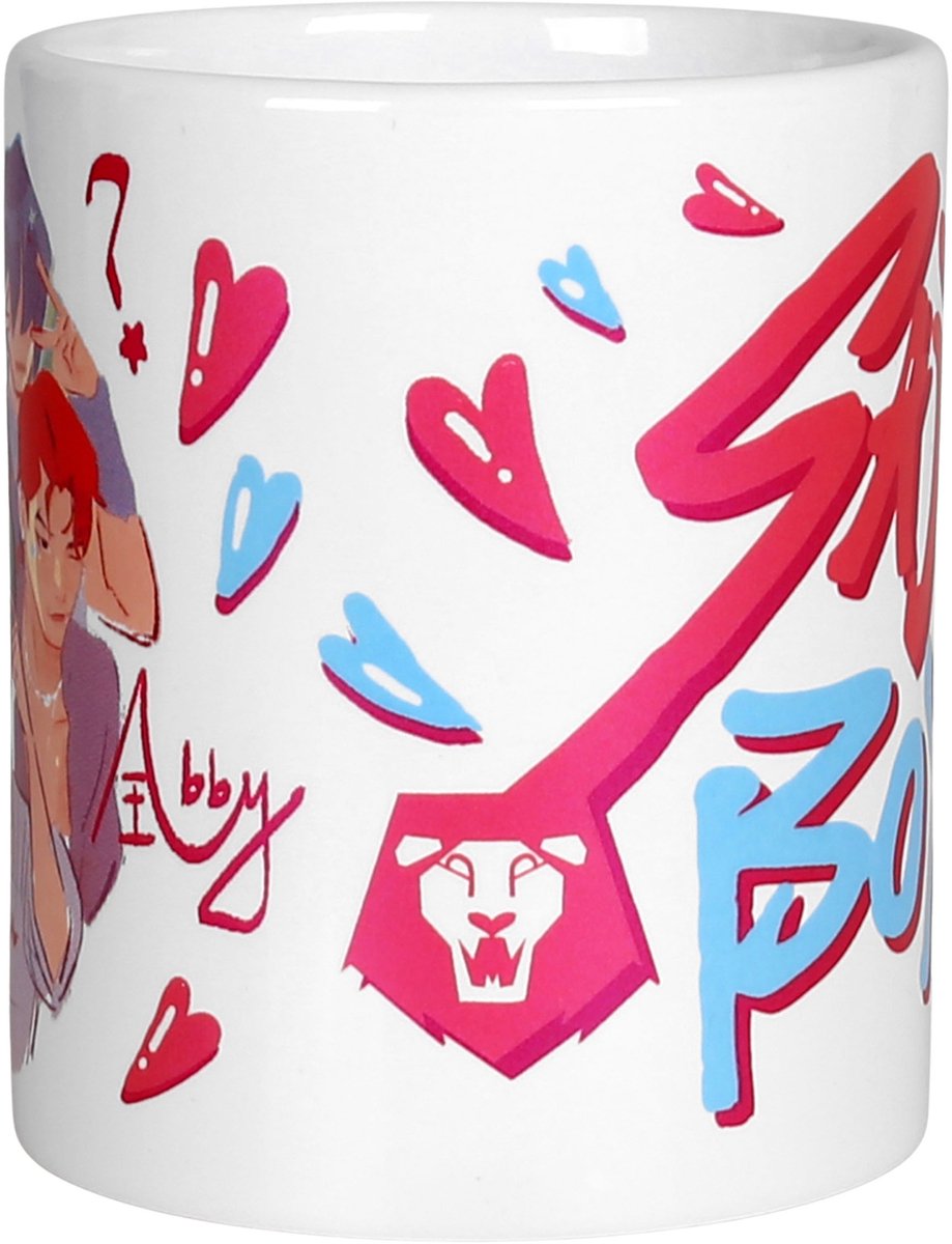 K-Pop Demon Hunters SAJA BOYS Keramische mok met oor, witte theemok 315 ml — cadeau in Cadeau-ideeën - foto 5