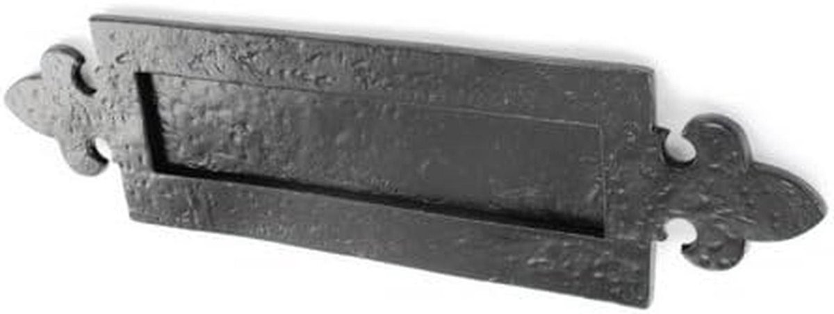 Briefgleuf Antiek - Brievenplaat Fancy - Briefinvoer Beveiligen - Met Klep - 350 mm - Antraciet
