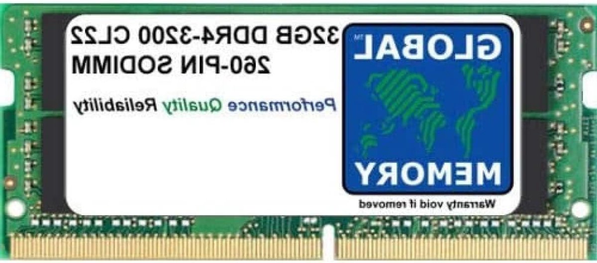 DDR4 RAM Module - Geheugen Module - Laptop Upgrade - 3200MHz Snelheid - 32GB - Groen