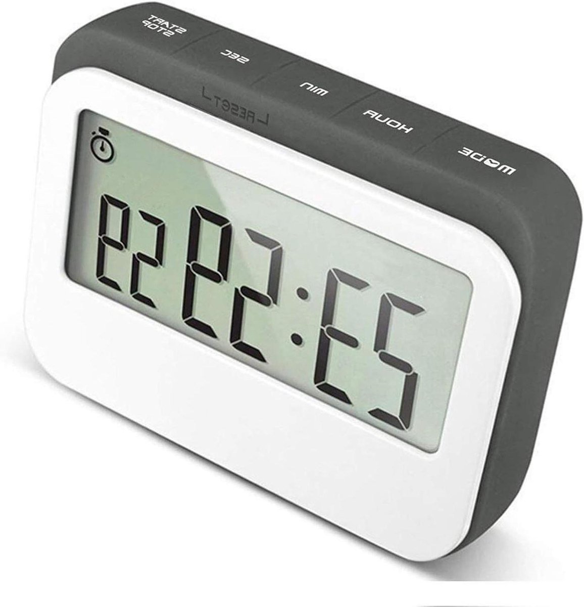Digitale Keukenwekker - Timer Kookwekker - Tijd Bewaken - Groot LCD Scherm - 23u 59m 59s - Wit