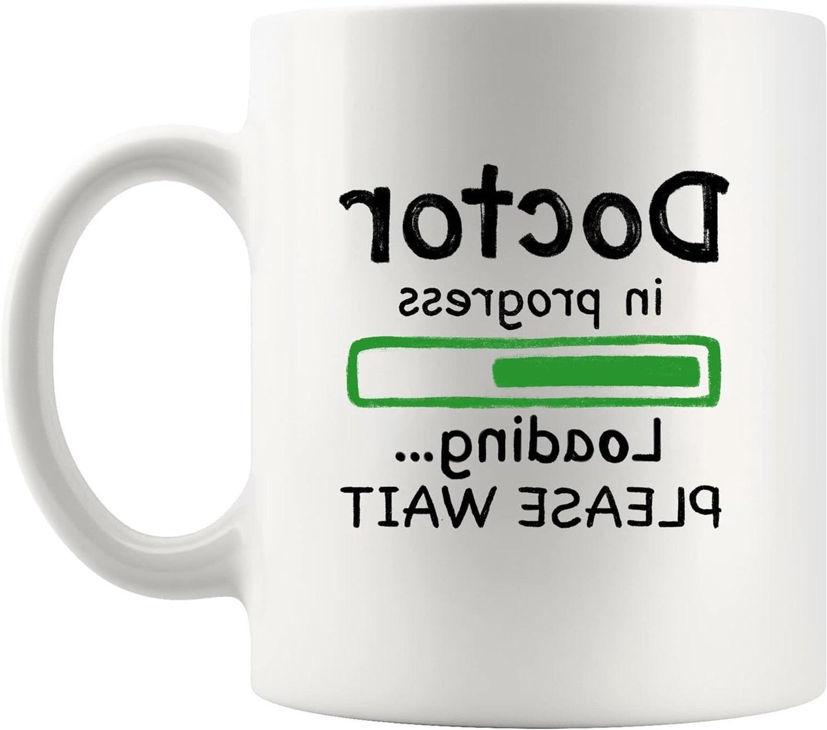 Doctor Mok - Student Mok Koffie Cup - Studie Ondersteuning - Grappig Citaat - 11 Ounces - Wit