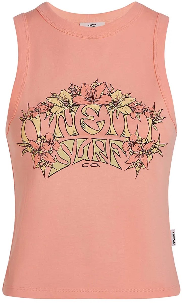 O´neill Summer Must Haves Graphic Mouwloos T-shirt S Vrouw Koraal