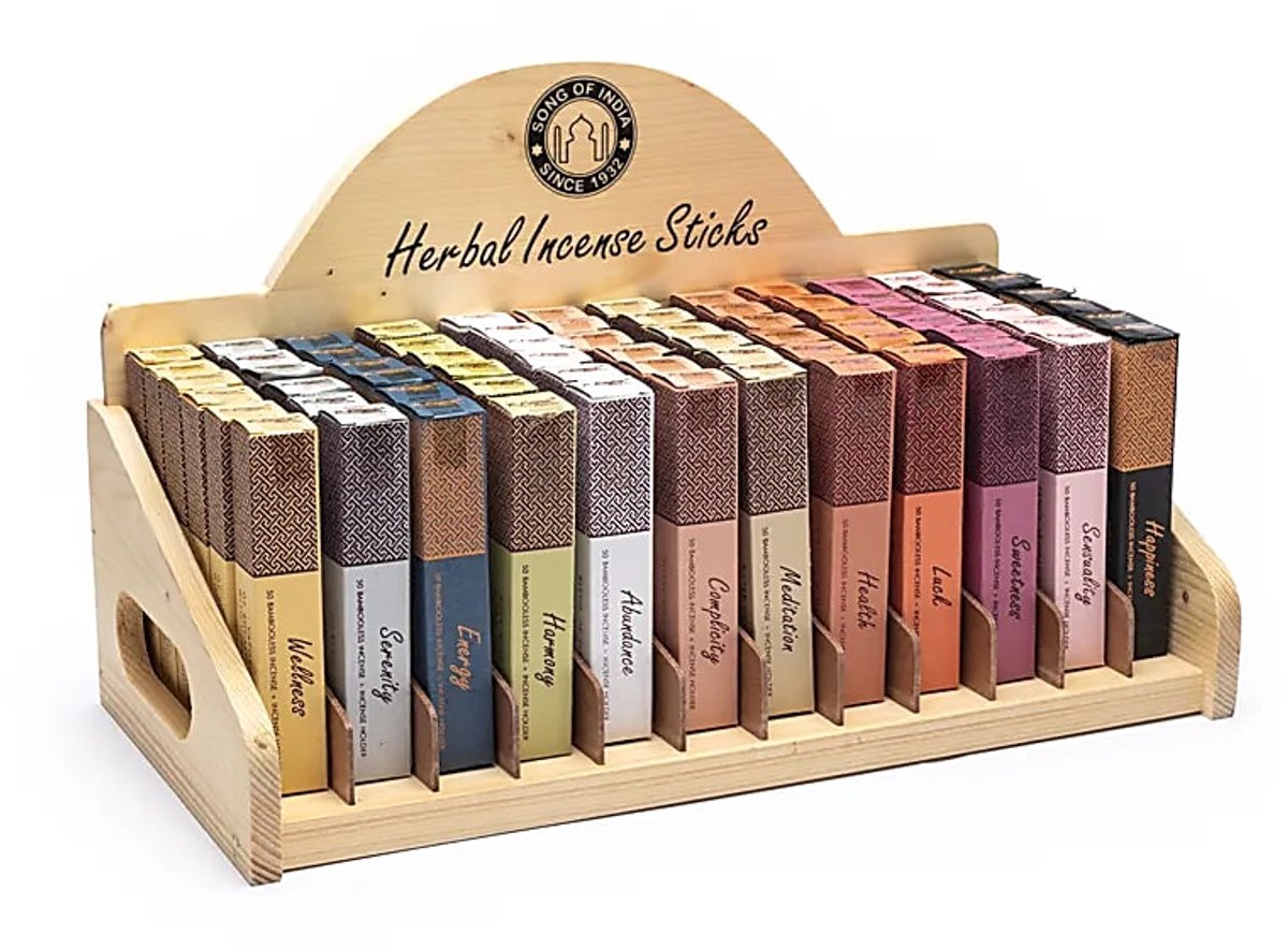 Displayset Kruidenwierook Zonder Bamboe + Wierookhouder - 4720 G - 4720 g