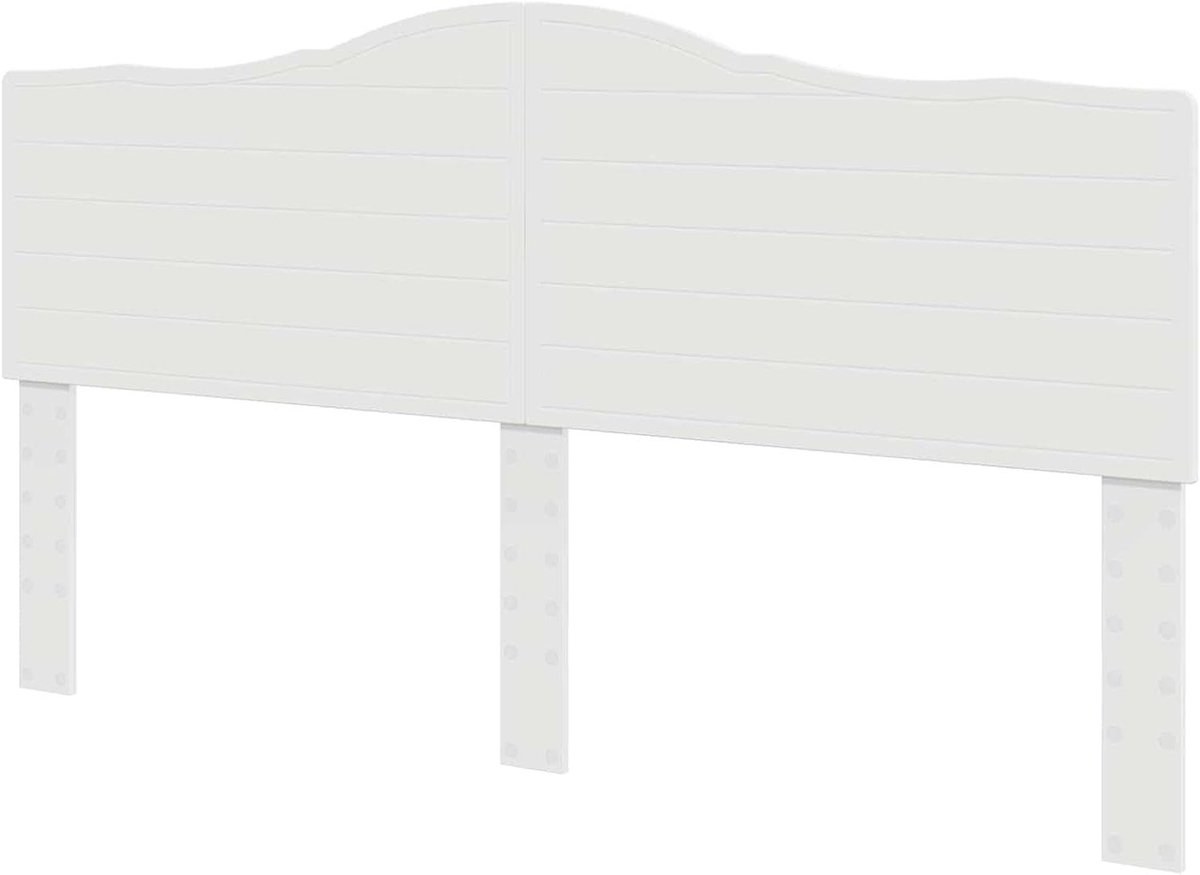 Hoofdbord Wit - Hoofdeinde Bed - Slaapkamer Inrichten - Strakke Stijl - 183 x 3 x 100 cm -