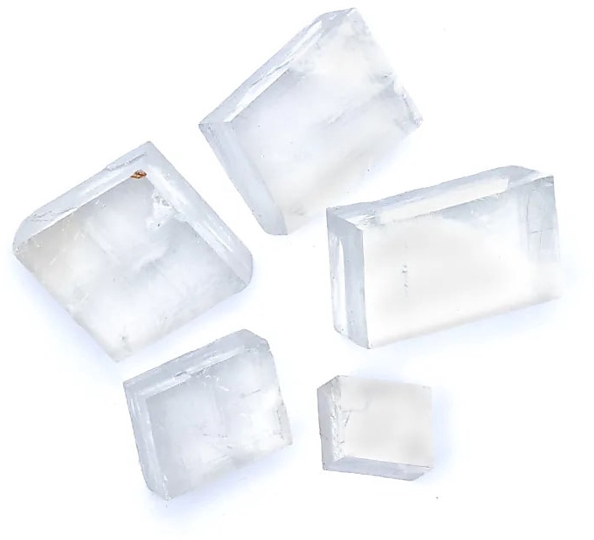 Ruwe optische calciet - ±500 g; ±4-10cm - ±500g; ±4-10cm