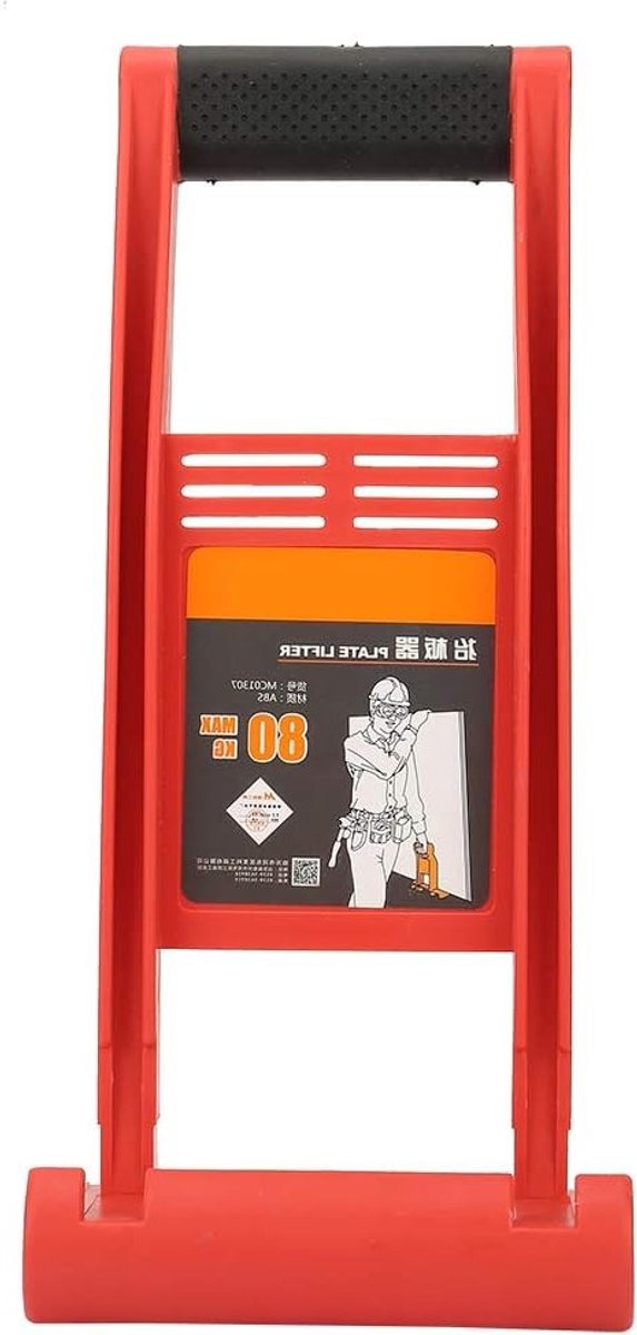 Plattendrager voor gipsplaten, ABS-platenlifter met antislip handgreep, ideaal voor bouwprojecten en renovaties