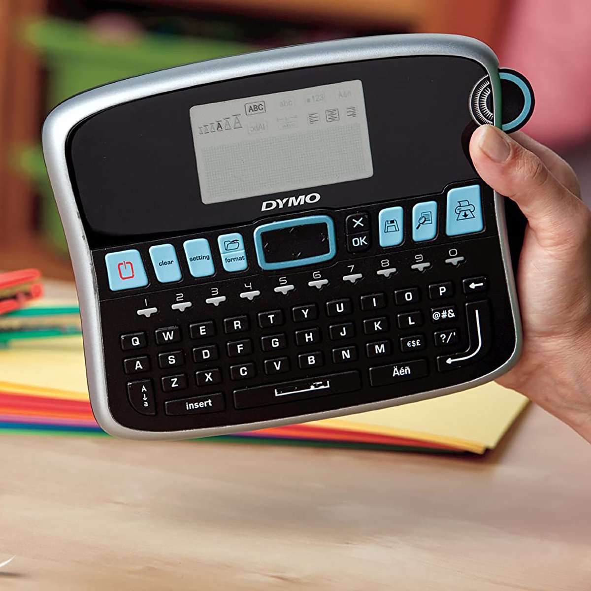 DYMO desktoplabelprinter | LabelManager 360D herlaadbare handheld labelmaker | AZERTY-toetsenbord | Gebruiksvriendelijke, Smart-One-Touch-toetsen en groot scherm | voor organisatie thuis en op kantoor thumbnail 2