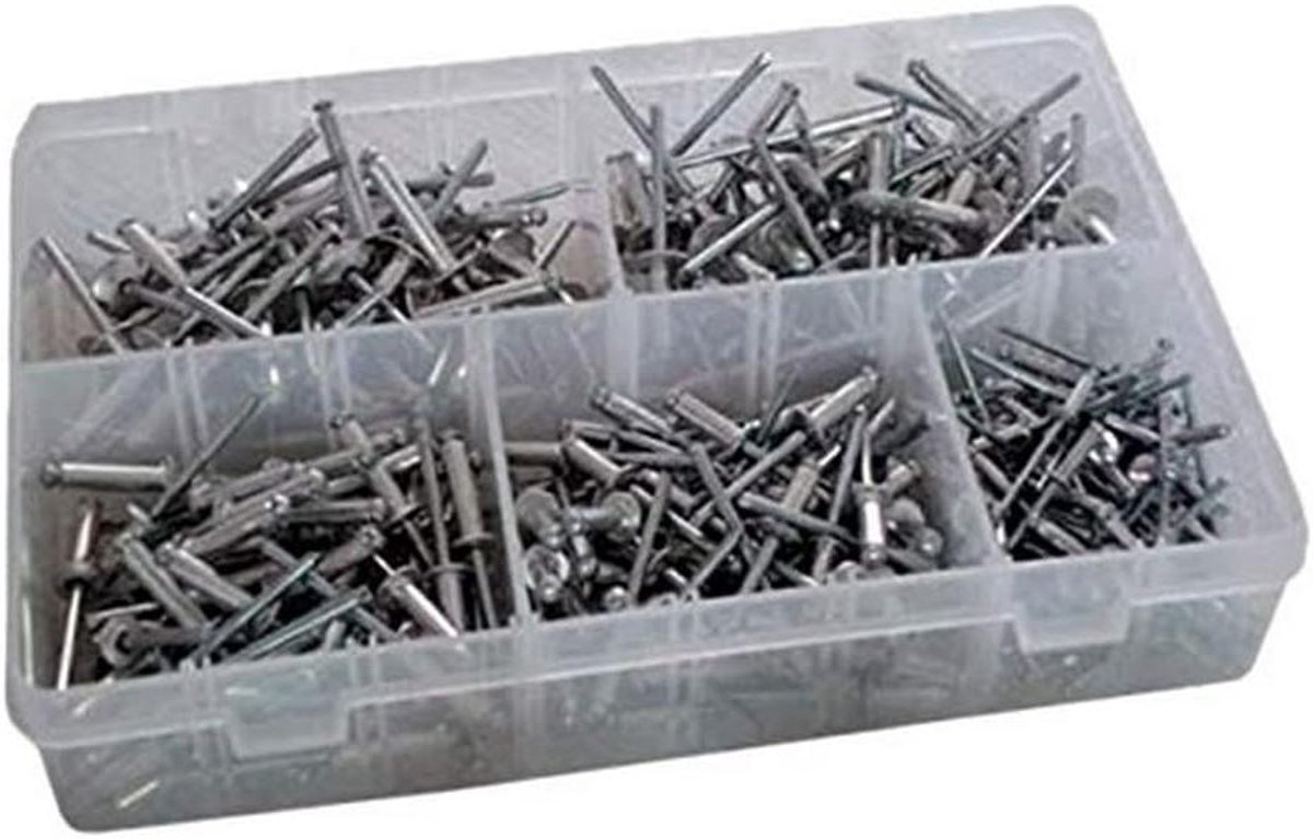 Remachstok - Klinknagels - Bevestigen van Materialen - Complete Set - 300 Stuks - Multicolor