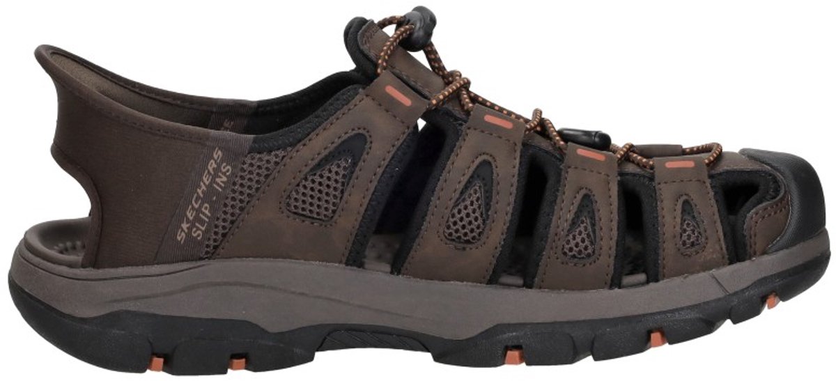 Skechers Slip-Ins: Relaxed Fit Sandalen Donkerbruin