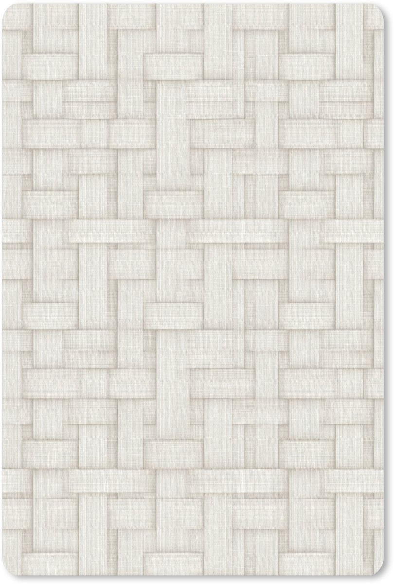 Muismat 13x20 cm - Mousepad Vlechtwerk - Banen - Beige - Muismatten