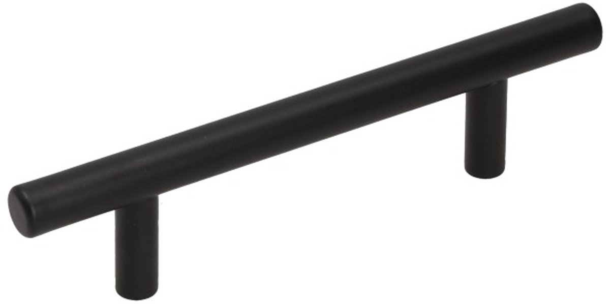 Gamet - Meubelgreep - 96mm - Zwart Super Mat - Staal