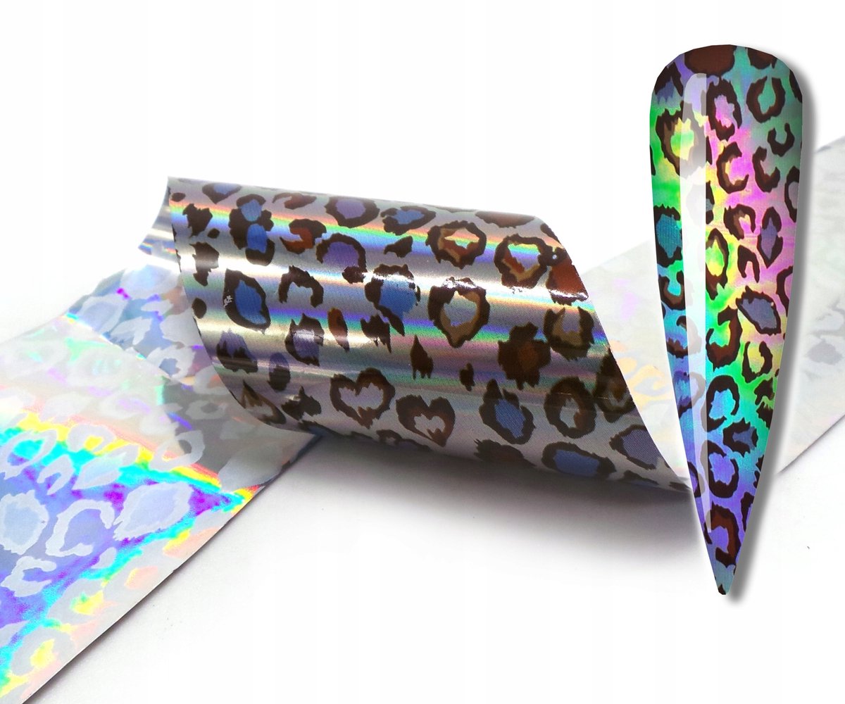 Frezarkowo - Transferfolie - 100cm x 4cm - Panterprint - Zilver Holo