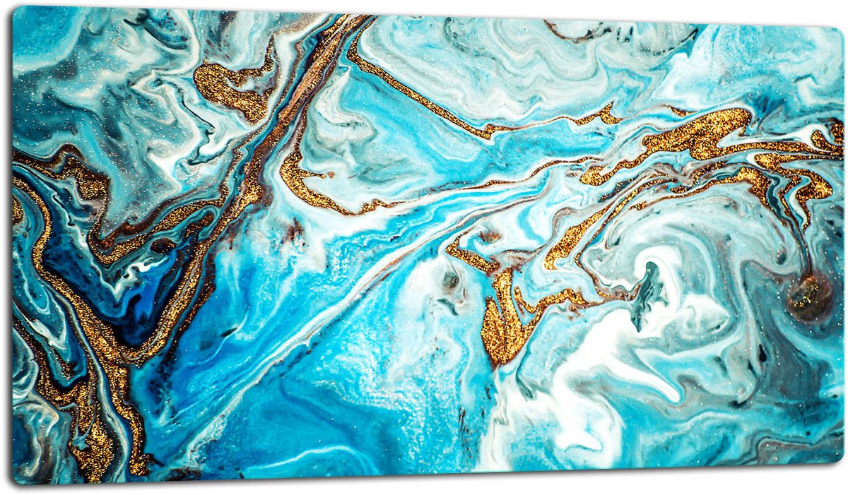 TMK ArtDeko - Snijplank - 52x30cm - Glas - Marmerlook