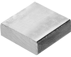 30 x 30 x 10mm Stalen Werkblok - Stalen Blok - Metalen Bench Block - Geen Gaten - Aangepast Hard Staal - Plat - 123 Blokken - Precisie Frezen voor Sieraden Maken - Stempel Gereedschappen - Vierkant