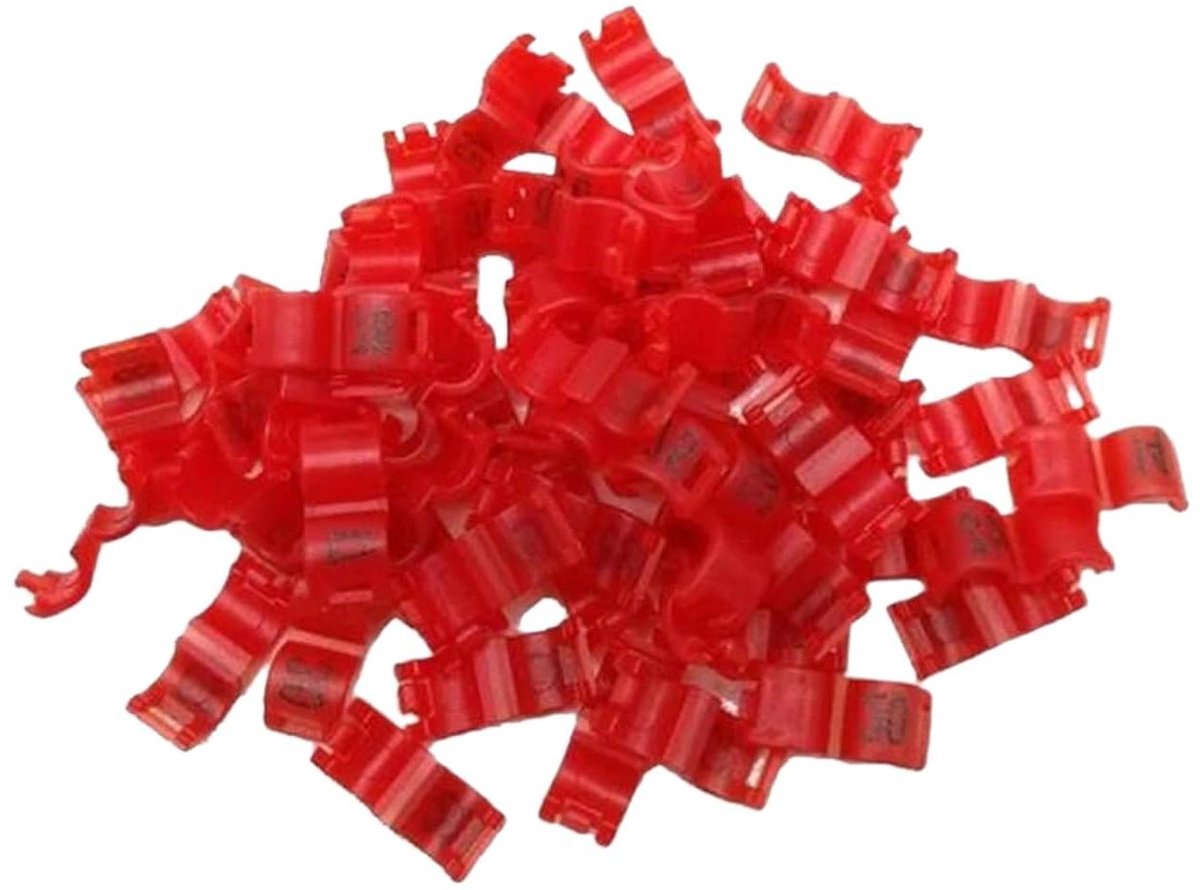 Vogelringen Set - Pootringen Vogels - Vogels Identificeren - Verschillende Diameters - 20 stuks - Rood