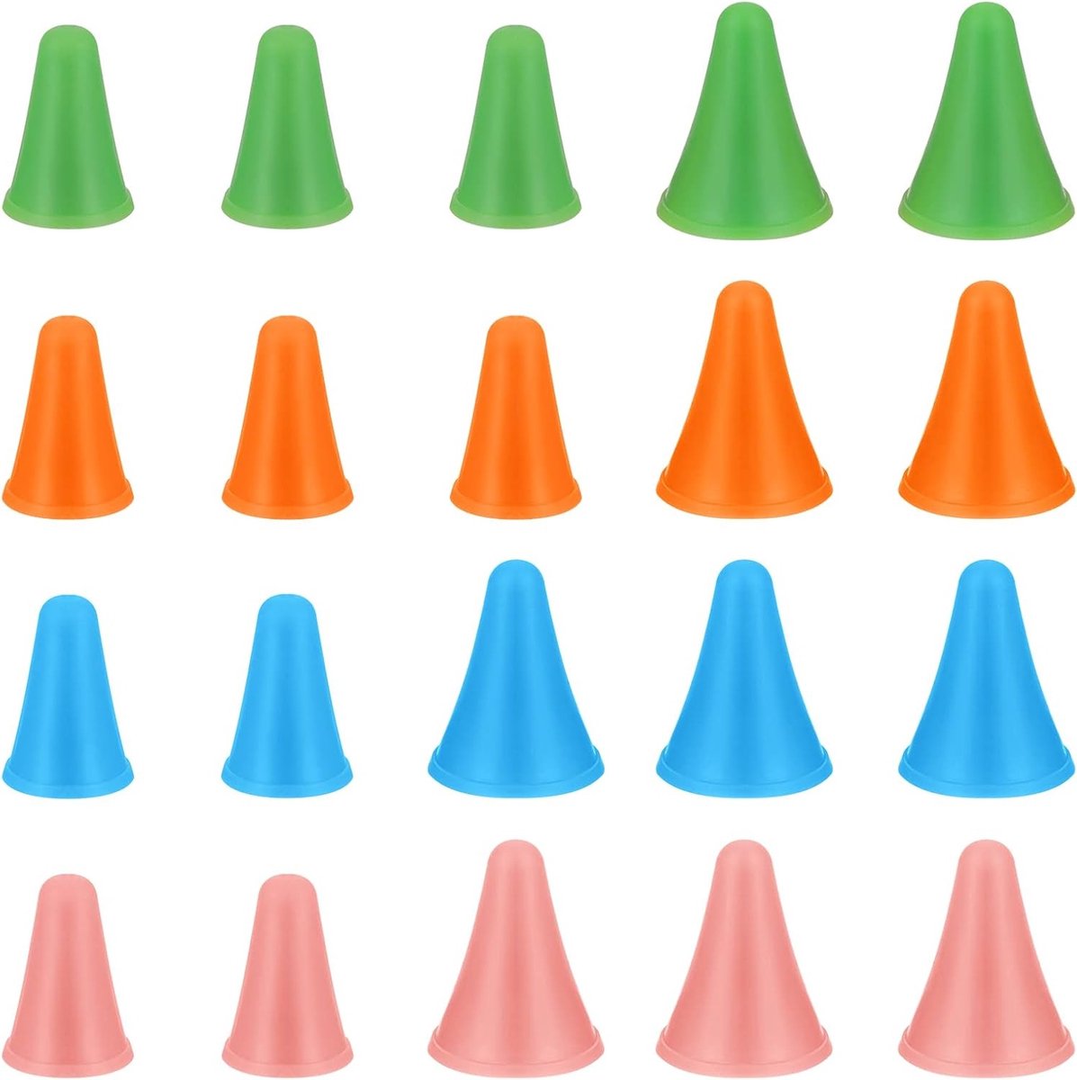 20 stuks naaldstoppers voor breien - rubberen puntbescherming voor grote en kleine breinaalden, accessoires voor veilig breien