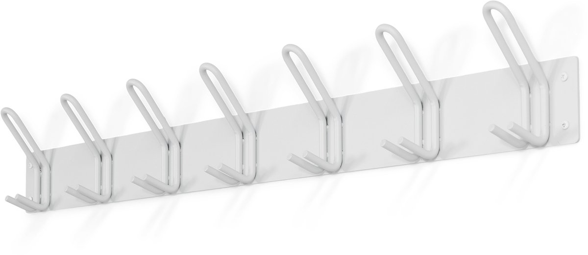 Spinder Design kapstok Miles 7 - Pearl White - 21 haken - Staal
