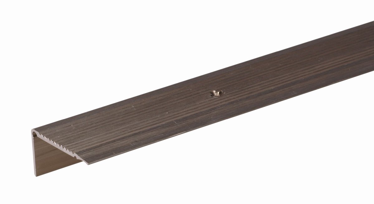 Alberts 498832 trapbeschermingslijst | aluminium, bronskleurig geanodiseerd | 1000 x 45 x 23 mm | set van 2