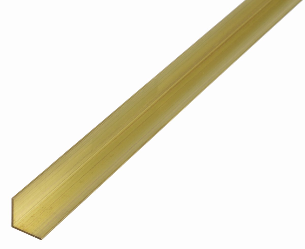 Alberts 497552 hoekprofiel | messing | 1000 x 10 x 10 mm | set van 3