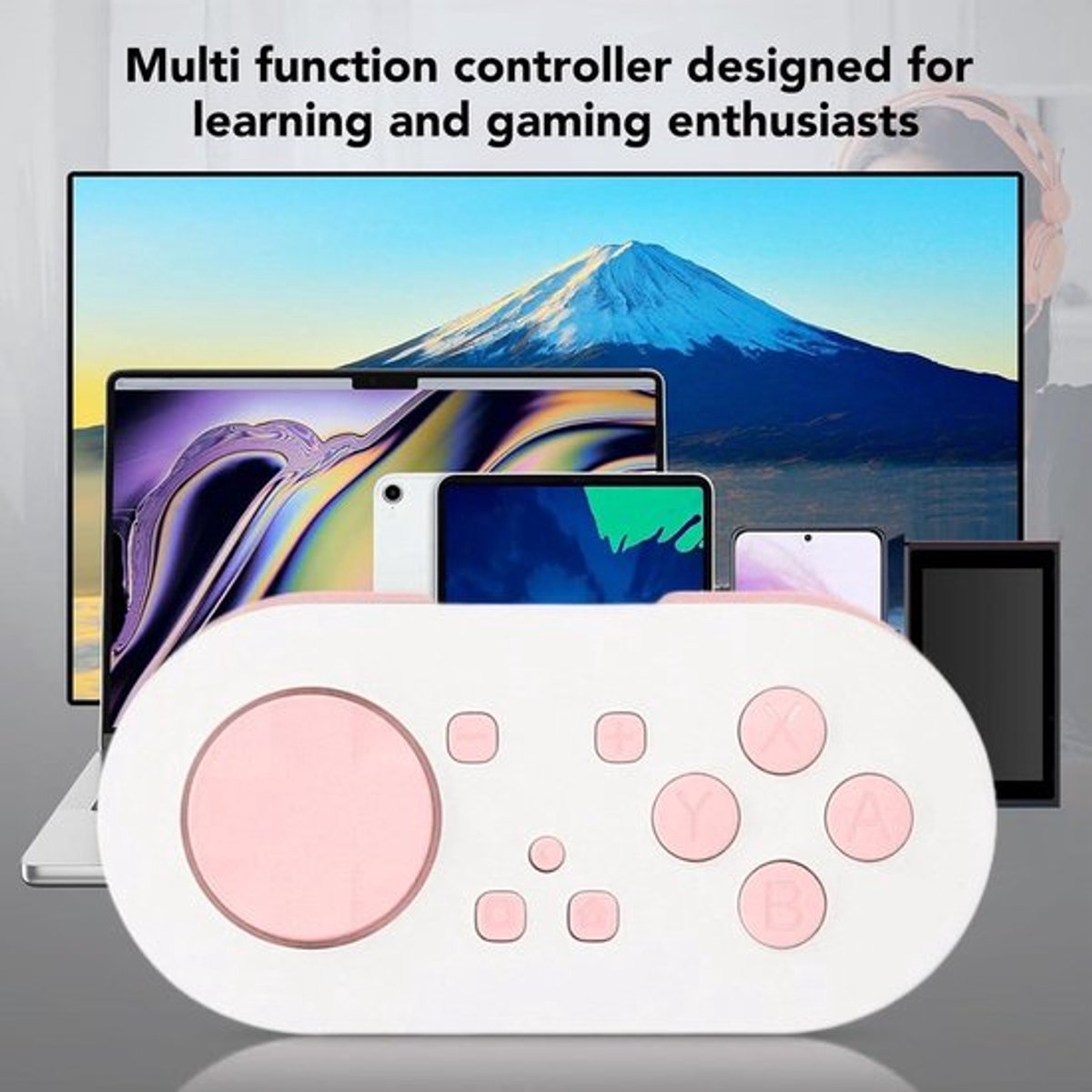 Draadloze Controller Verbeter Het Leren Compatibel voor Switch Wins OS X IOS 14 RGB-lichteffecten ABS-materiaal Roze .