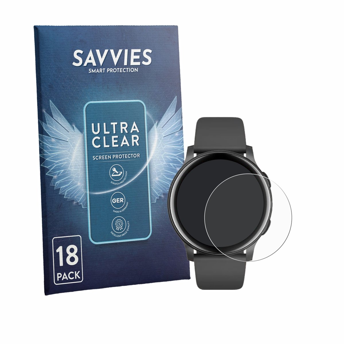 Savvies - Screenprotector voor AcclaFit D2 1.38" - Folie Beschermfolie transparant 18 Stuks