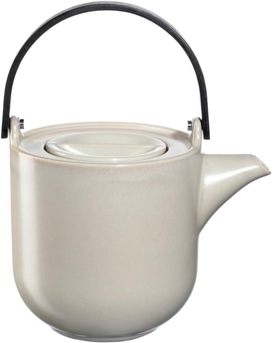 Theepot met Houten Handvat - Theekan Tofu - Thee Zetten - Elegant Nude Tint - 1.0 Liter - Nude