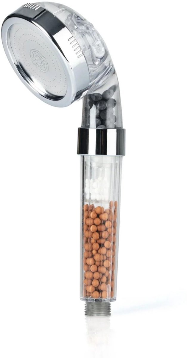 EASYmaxx douchekop Spa 3in1 8cm transparant/chroom