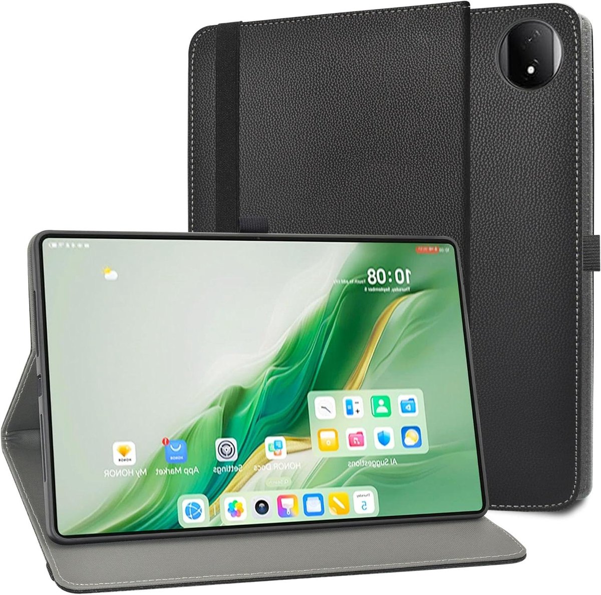 Tablethoes - Beschermhoes Tablet - Tablet Beschermen - Roterend Ontwerp - 12.3 Inch - Zwart