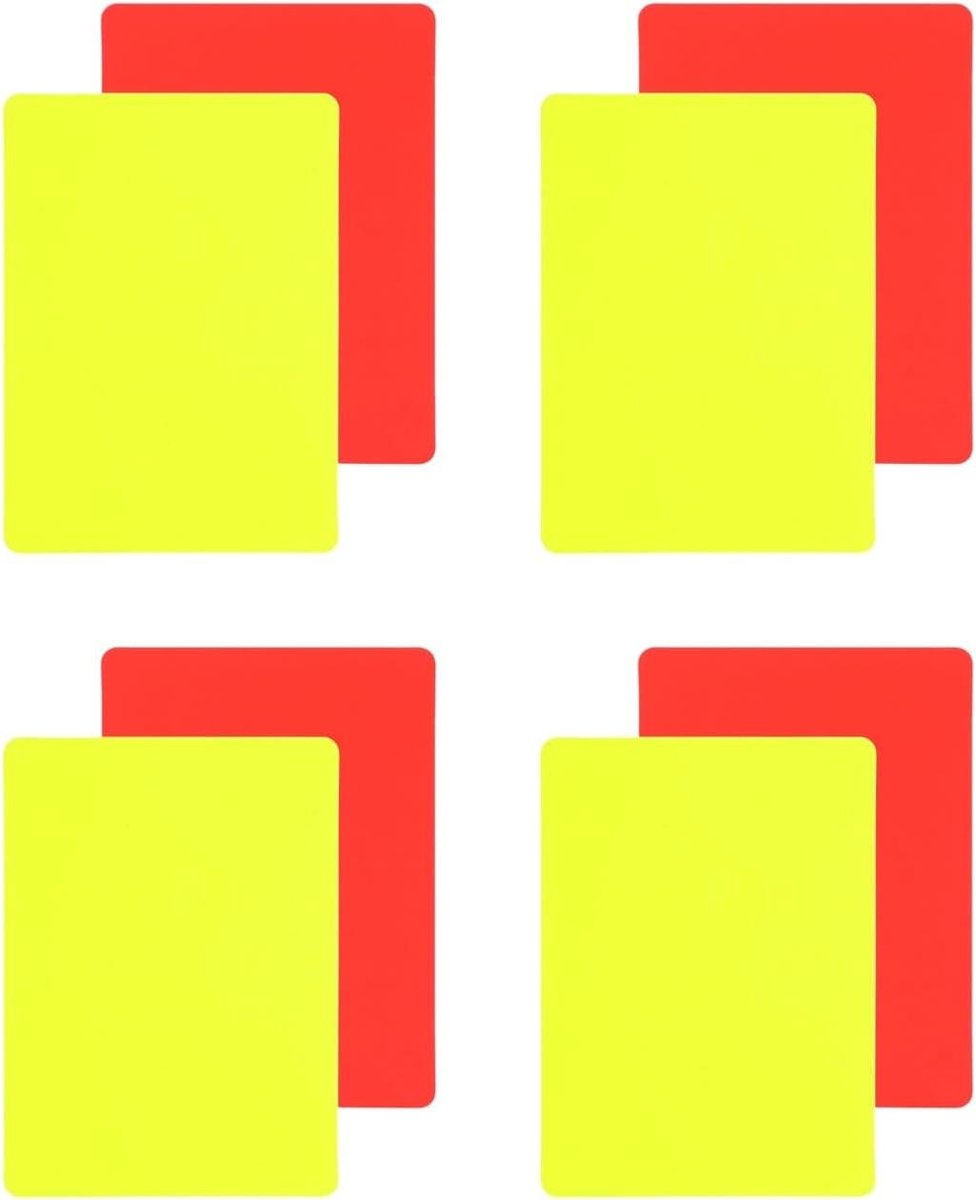 Scheidsrechterskaarten Set - Rood Geel Kaarten - Wedstrijd Leiding - Duurzaam PVC Materiaal - 10 x 8 cm