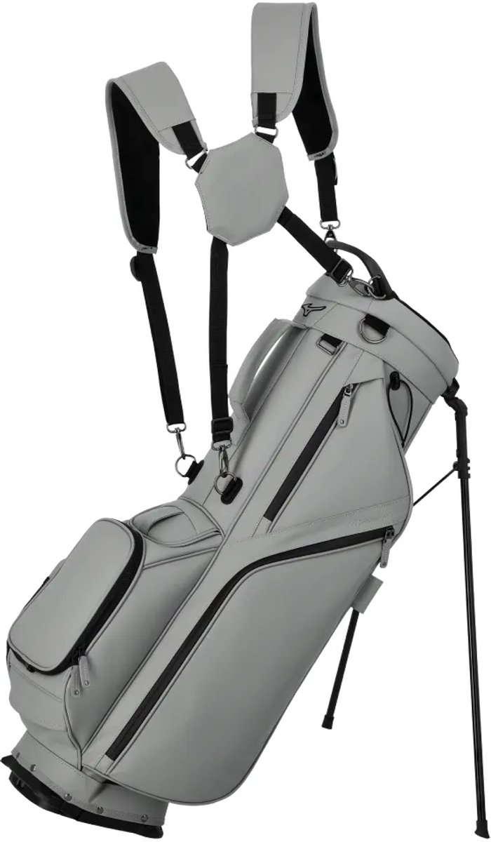 Mizuno Pro standbag - Golftas - Draagtas - Grijs van Merkloos — afbeelding 5