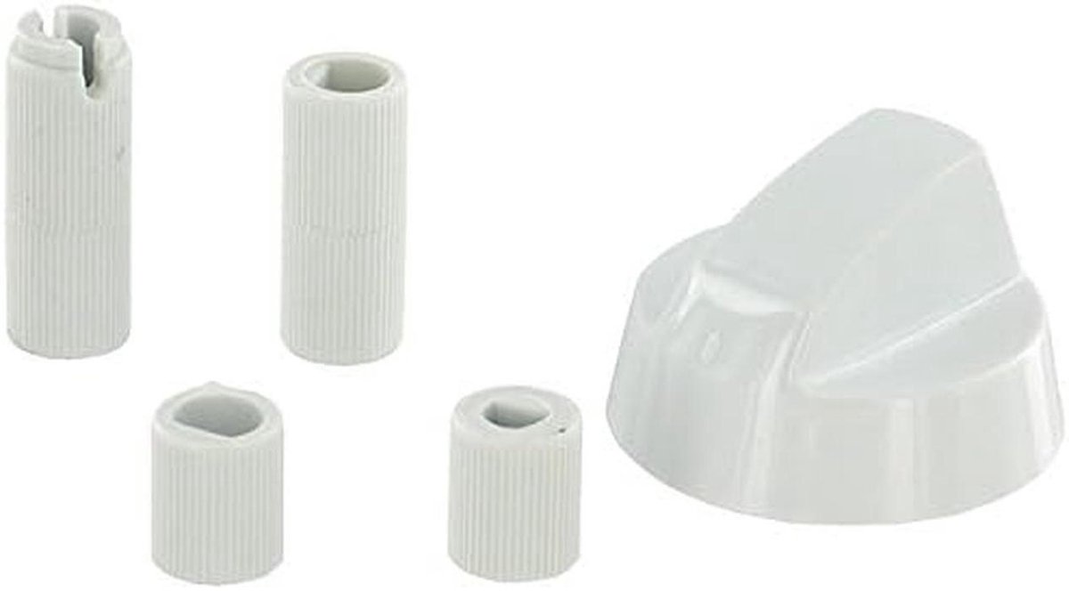 Ovenknop - Bedieningsknop Fornuis - Keuken Reparatie - Universele Pasvorm - 42 mm - Wit
