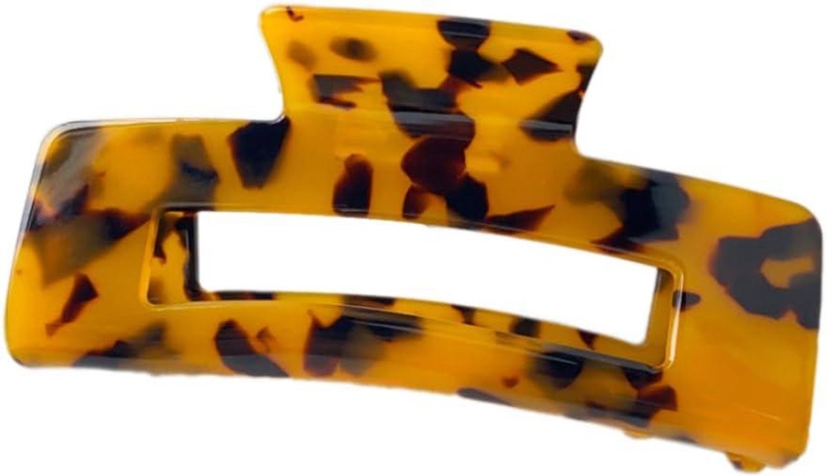 Haarklem - Haarclip Klip - Haar Stylen - Grote Acetaat Clip - 10.2 cm - Koffie