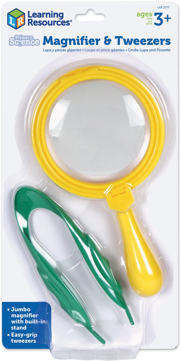 Learning Resources Primary Science® Magnifier & Tweezers - 2+