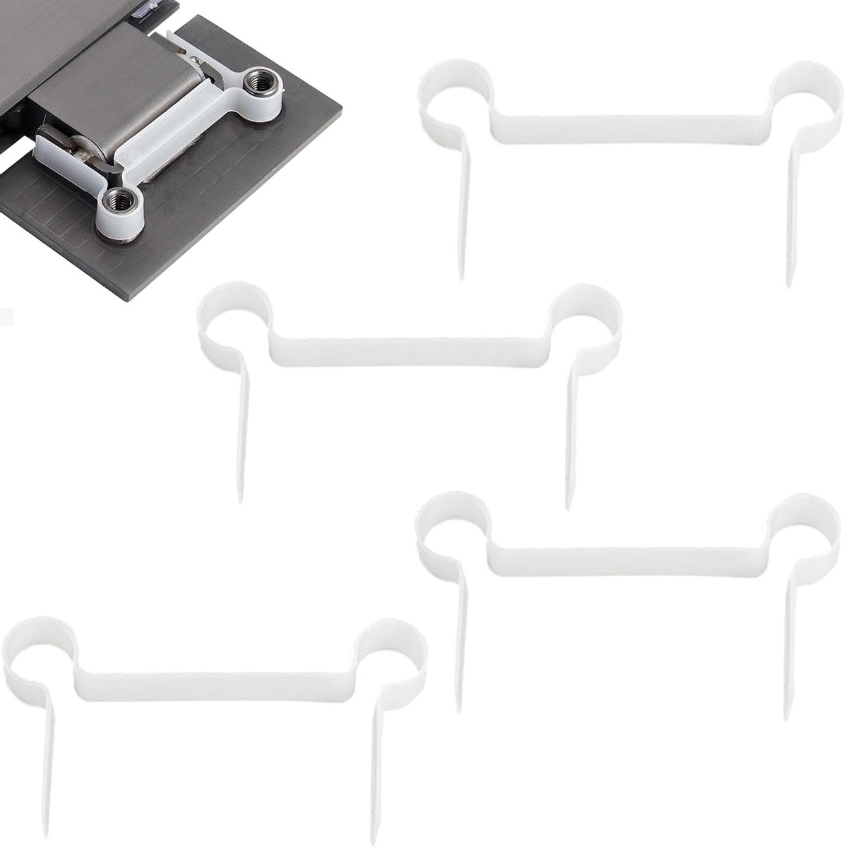 Vervangende Glazen Scharnierafdichting, 4 Stuks Rubber Sealing Ring voor Glas Kasten, Douchedeuren en Display Kasten, Onderdeel voor Perfecte Afdichting