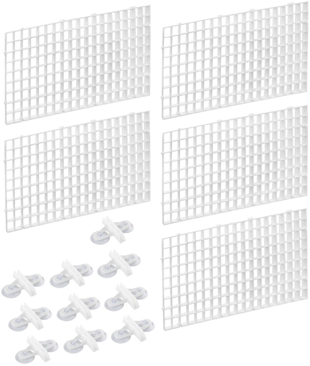 Store_8 - Aquariumverdeler - Scheidingsrooster - Duurzaam - Wit - Aquariumaccessoires - Effectieve isolatie voor vissen - Geschikt voor aquariums t...