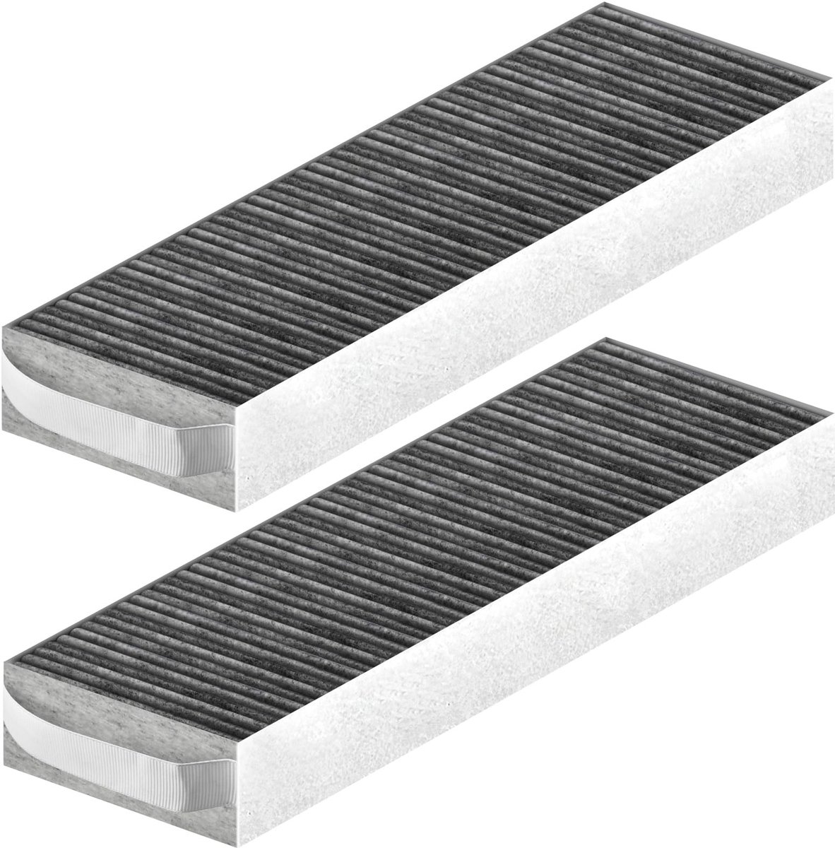 Cosensi - Activated Carbon Filter - Pack van 2 - Voor frisse lucht - 42x13x5 cm - Geschikt voor Bora Pure - Kookafzuigkap accessoires