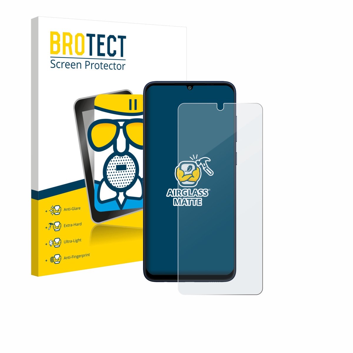 BROTECT - Screenprotector voor Samsung Galaxy F05 - Folie Beschermfolie Beschermglas matte