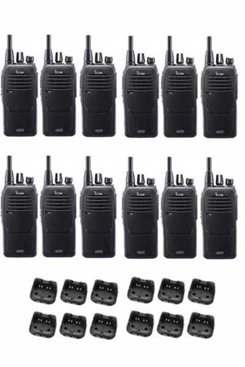 Set van 12 Icom IC-F29DR3 Digitaal DPMR en PMR446 IP67 portofoons