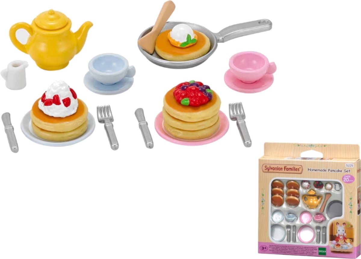 Sylvanian Families set 5225 pannenkoeken bakken-poppenhuisinrichting — afbeelding 11