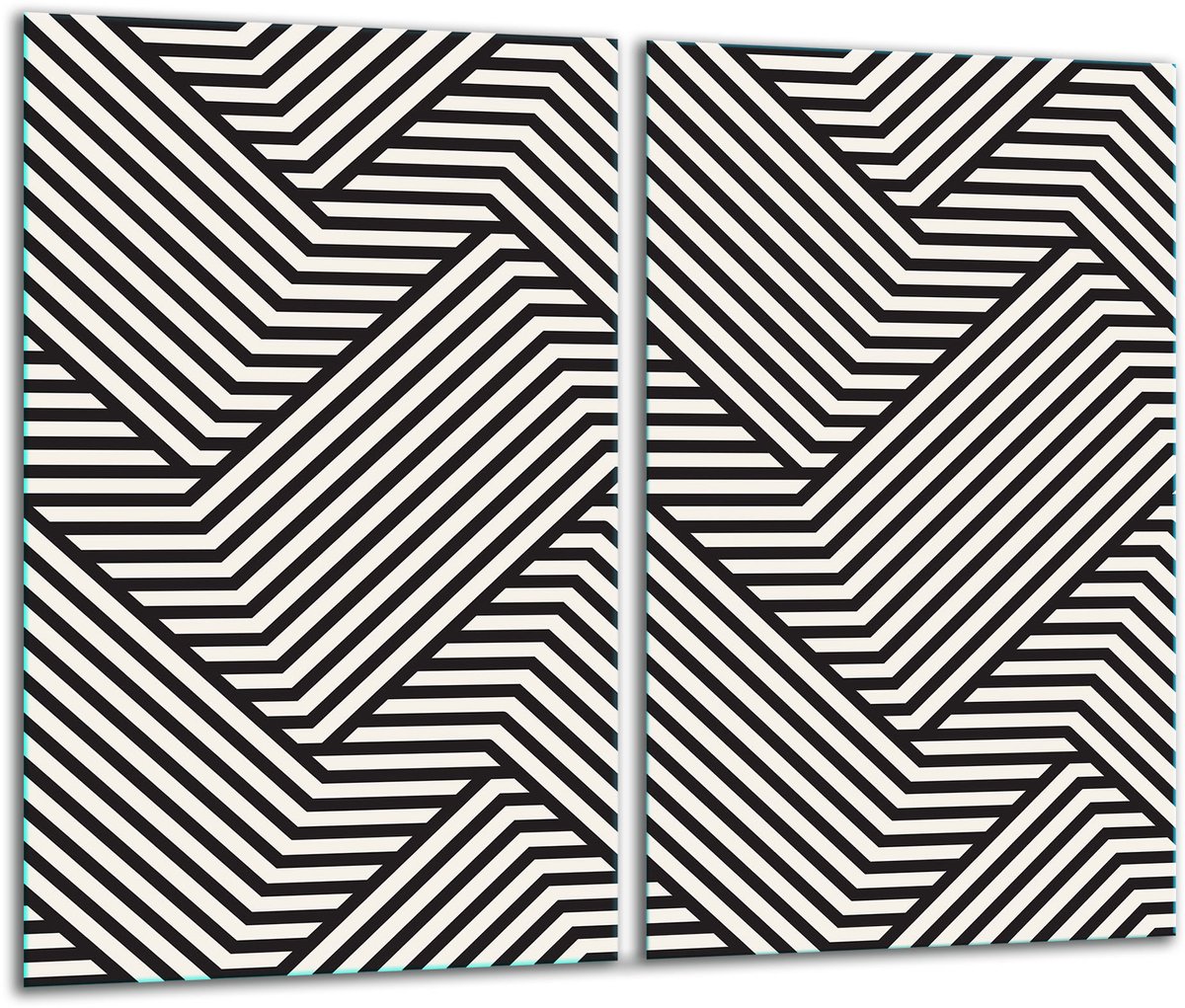 TMK ArtDeko - Snijplank - 2x30cm x 52cm - Glas - Veelkleurig