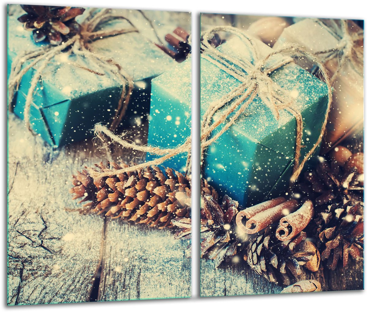 TMK ArtDeko - Snijplank - 2x 30x52 cm - Inductie - Kerstthema