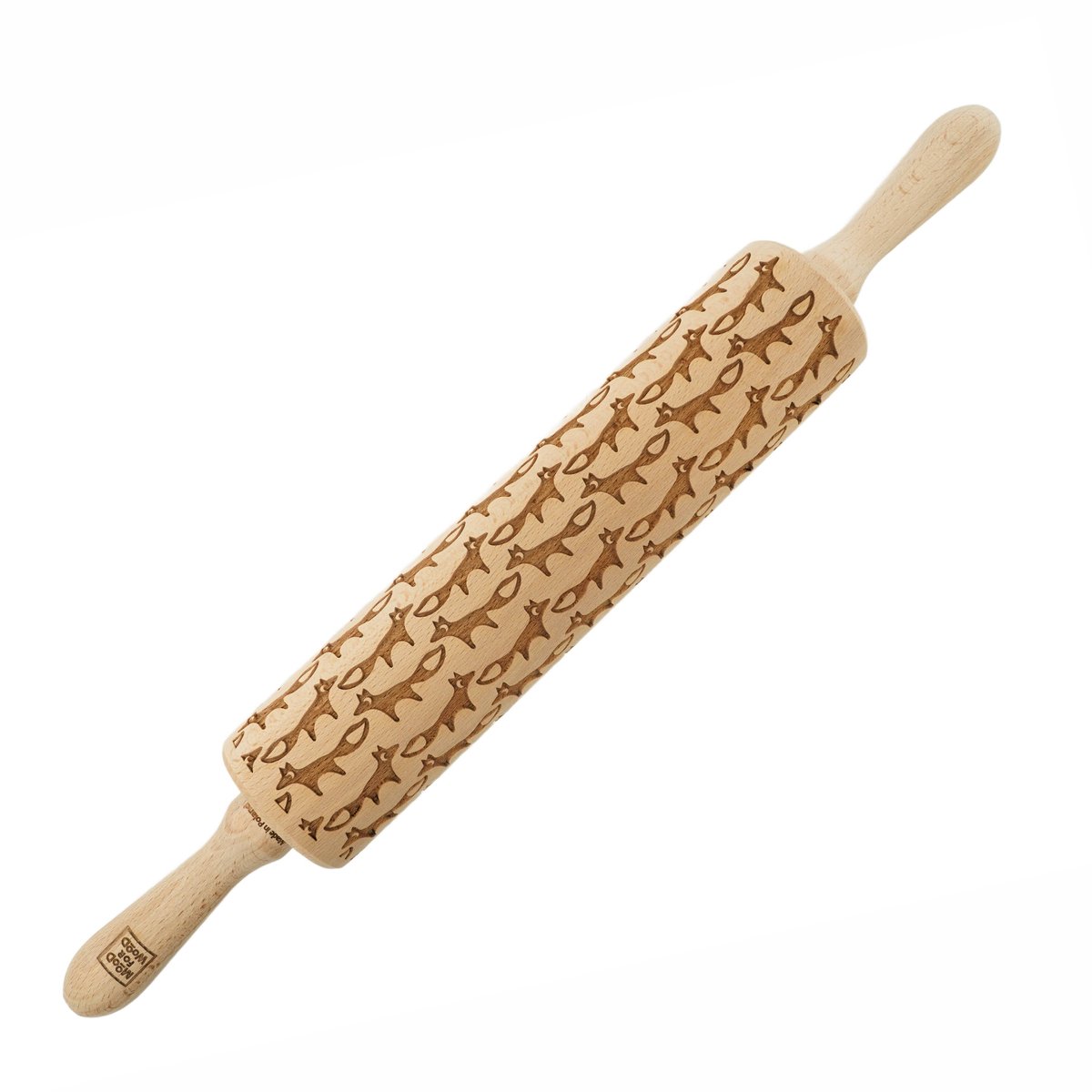 MoodForWood Serie - Grawerend Deegroller - 43 cm - Hout - Lisy