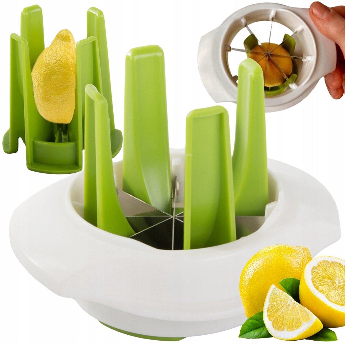 Pingyang Rongrong Handicraft Factory - Fruit Slicer - 8 Segmenten - Handmatig - Stalen Mesjes