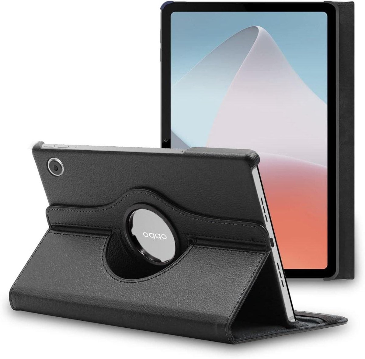 Tablethoes - Draaibare etui - Veilige tablet - 360 graden rotatie - 10.36 inch scherm - Zwart
