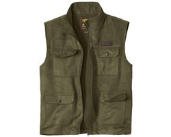 ATLAS FOR MEN - Suèdine reporter bodywarmer Aventurier - Heren - Verkrijgbaar in grote maten - M